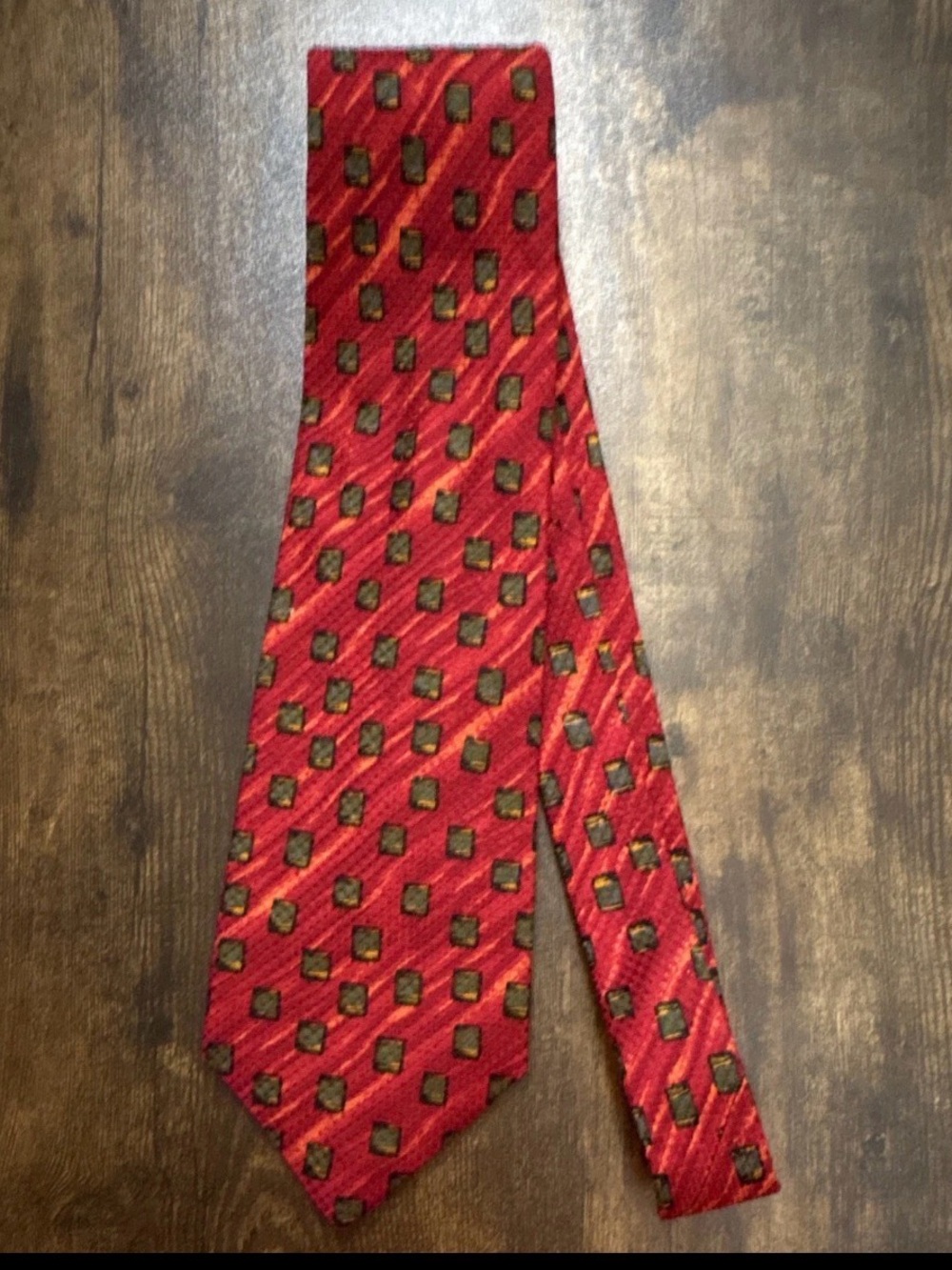 Robert Talbott Red Geometric Silk Tie